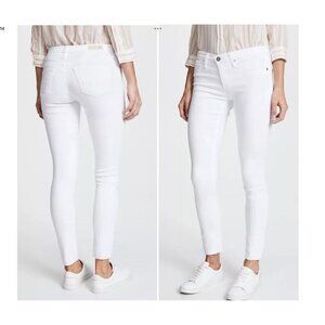 Women's AG Jeans The Legging Super Skinny Ankle White Stretchy 28R Pants